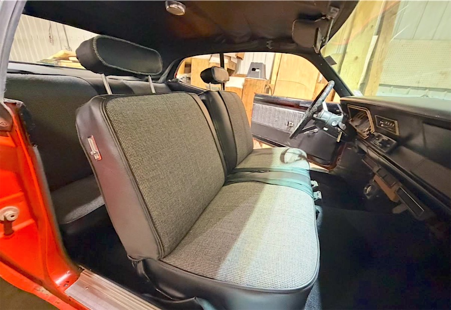 1972 Duster bench seat after